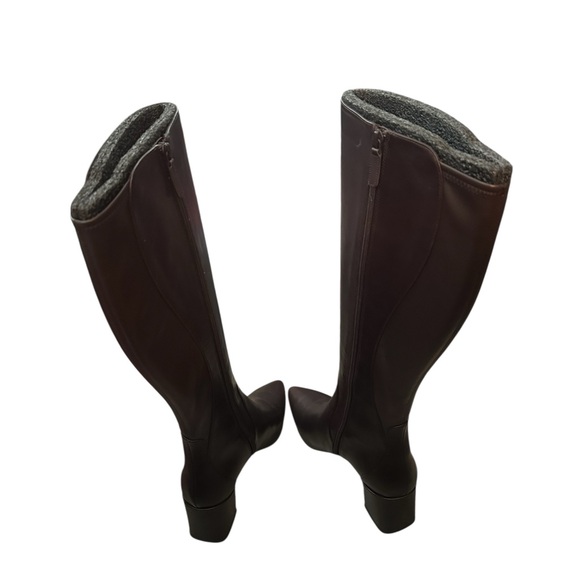Cole Haan Elena Brown Leather Knee High Boots 10.5 New - Picture 2 of 4